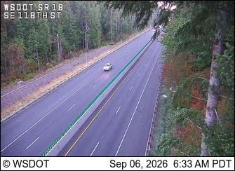 SR 18 @ MP 26.9: SE 118th St live camera view