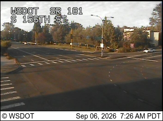 SR 181 at MP 11.2: S 156th St live camera view