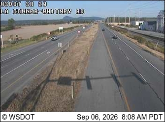 SR 20 at MP 53.2: La Conner-Whitney Rd live camera view