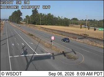 SR 20 at MP 55.9: Higgins Airport Way live camera view