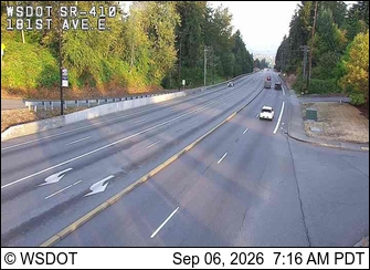 SR 410 at MP 13.3: 181st Ave E live camera view