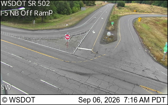 SR 502 at MP 0.5: I-5 NB off ramp live camera view