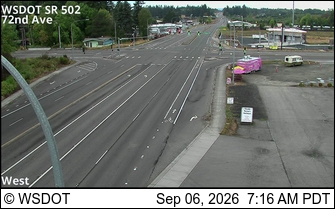 SR 502 at MP 3.6: NE 72nd Ave live camera view