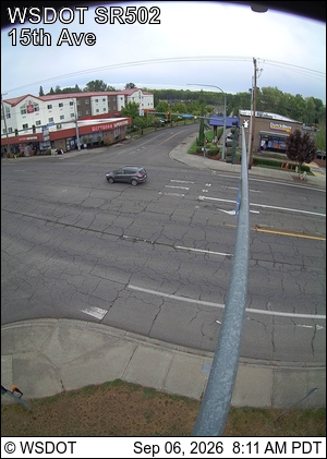 SR 502 at MP 5.8: 15th Ave live camera view