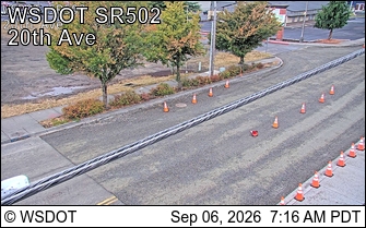 SR 502 at MP 5.8: 20th Ave live camera view