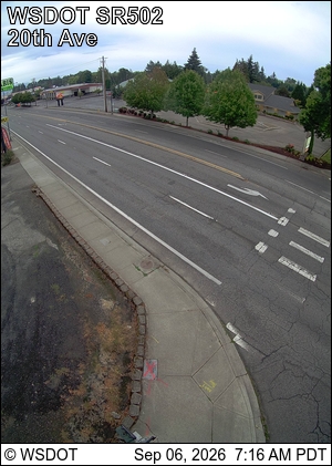 SR 502 at MP 5.8: 20th Ave live camera view