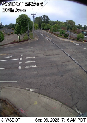 SR 502 at MP 5.8: 20th Ave live camera view