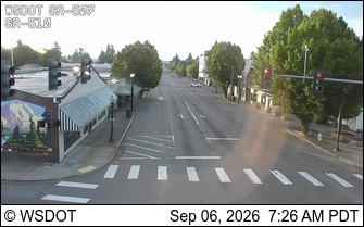 SR 507: SR 510 Intersection (1st St and Yelm Ave) live camera view