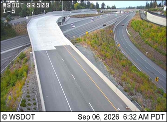 SR 509 @ MP 20.86: I-5 Intersection live camera view