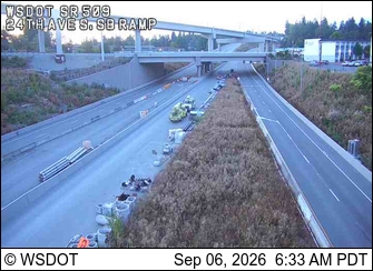 SR 509 @ MP 21.3: 24th Ave S, SB Ramp live camera view