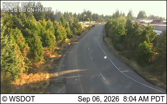 SR 516 at MP 11.5: SR 18 Interchange, EB Ramps live camera view
