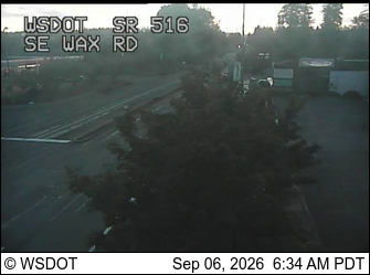 SR 516 at MP 12.1: SE Wax Rd live camera view