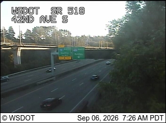 SR 518 at MP 2.9: 42nd Ave S live camera view