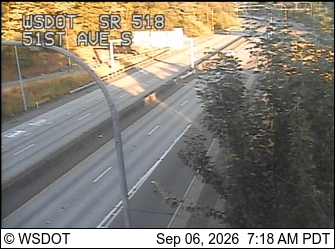SR 518 at MP 3.4: 51st Ave S live camera view