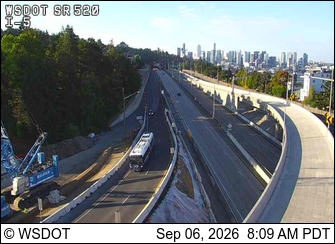 SR 520 @ MP 0.07: I-5 Interchange live camera view