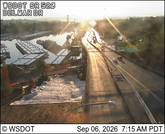 SR 520 at MP 0.2: Delmar Dr E live camera view