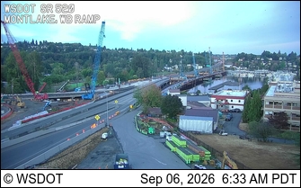 SR 520 at MP 0.9: Montlake Blvd, North live camera view