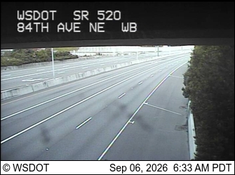 SR 520 at MP 4.5: 84th Ave NE, WB live camera view