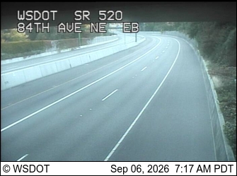 SR 520 at MP 4.6: 84th Ave NE, EB live camera view