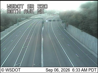 SR 520 at MP 4.9: 88th Ave NE live camera view