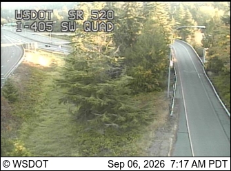 SR 520 at MP 6.8: I-405 SW Quad live camera view