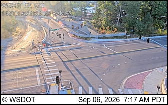SR 520 @ MP 9.1: 148th Ave NE, EB Ramps live camera view