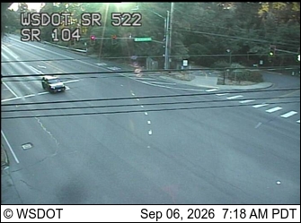SR 522 at MP 5.8: Ballinger Way (SR 104) live camera view