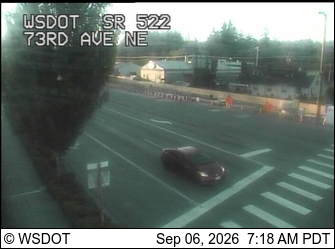SR 522 at MP 7.5: 73rd Ave NE live camera view