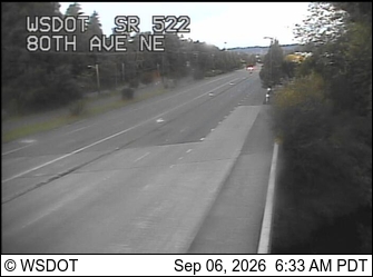 SR 522 at MP 7.9: 80th Ave NE live camera view
