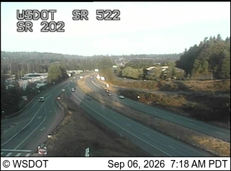 SR 522 at MP 12: SR 202 Interchange live camera view