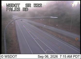 SR 522 at MP 18.9: Fales Rd live camera view