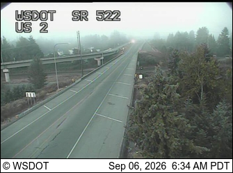 SR 522 at MP 24.7: US 2 Interchange live camera view