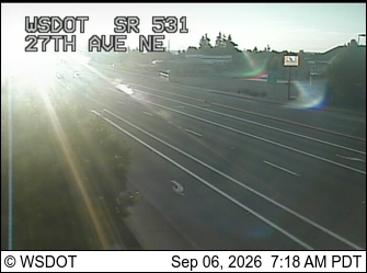 SR 531 at MP 6.1: 27th Ave NE live camera view
