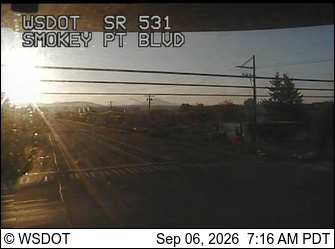 SR 531 at MP 6.6: Smokey Point Blvd live camera view