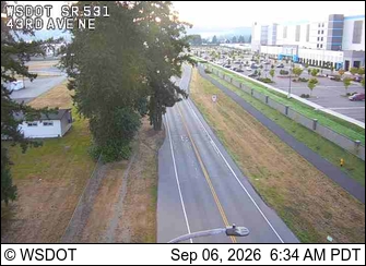 SR 531 at MP 7.1: 43rd Ave NE live camera view
