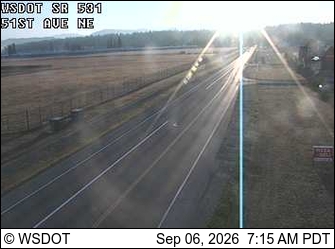 SR 531 at MP 7.6: 51st Ave. NE live camera view