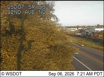 SR 532 at MP 4.6: 92nd Ave NW live camera view