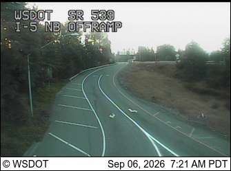 SR 539 at MP 0: I-5 NB Ramps live camera view