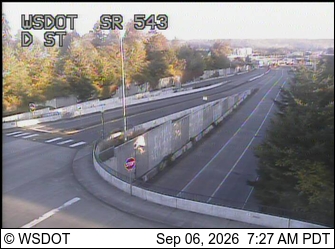 SR 543 at MP 0.8: D St live camera view