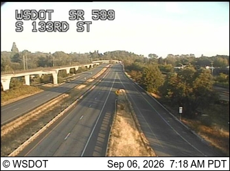 SR 599 at MP 0.4: S 133rd St live camera view