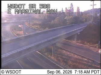 SR 599 at MP 1.4: E Marginal Way live camera view