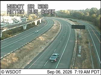 SR 599 at MP 1: Metro Bus Base live camera view
