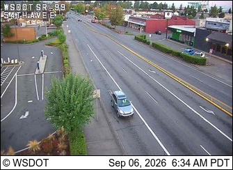 SR 99 at MP 0.2: 54th Ave E live camera view