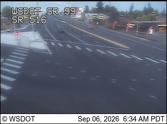 SR 99 at MP 15.4: SR 516 Interchange live camera view