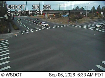 SR 99 at MP 20.5: S 154th St live camera view