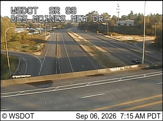 SR 99 at MP 24.8: Des Moines Memorial Dr live camera view