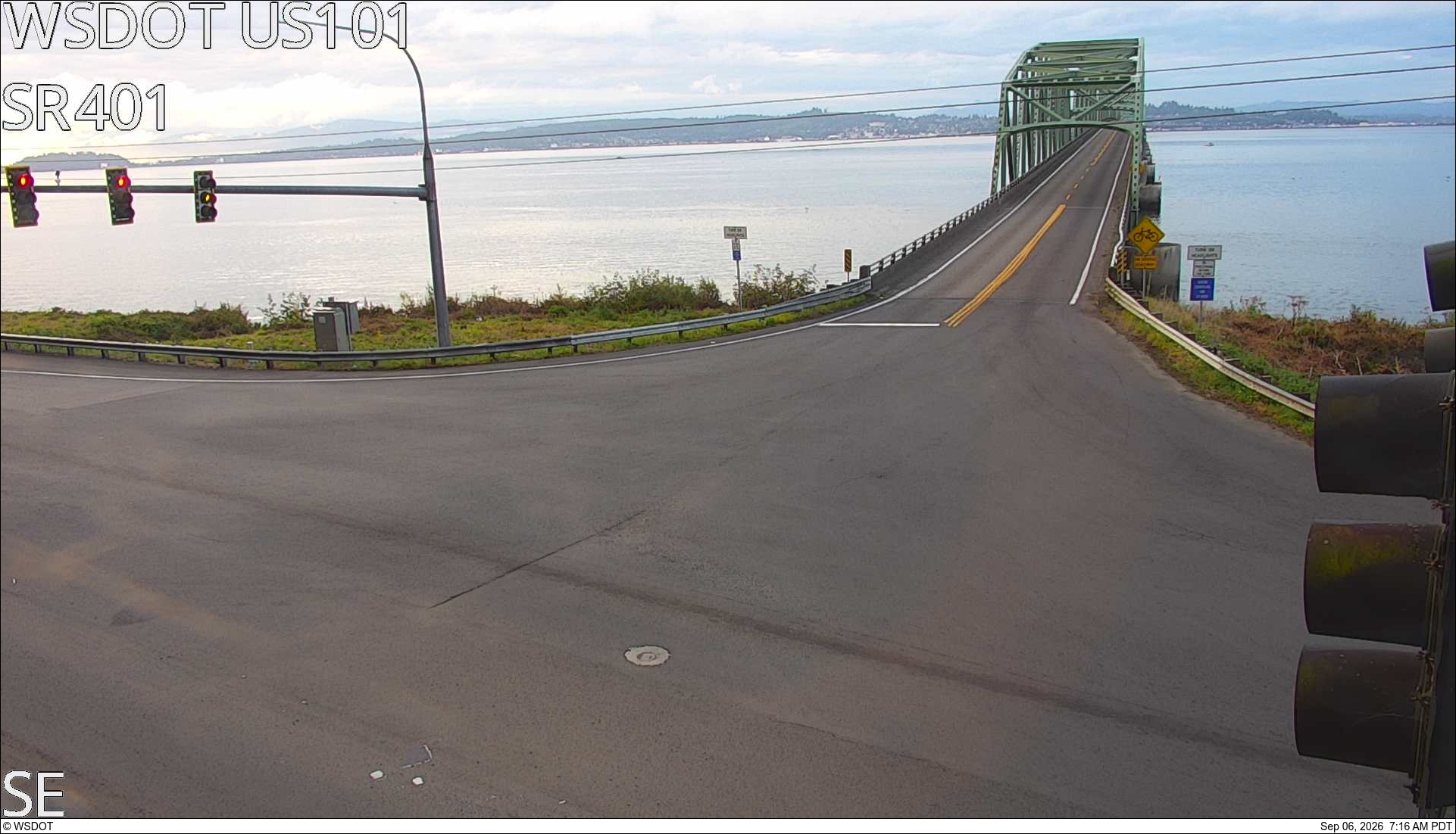 US 101 at MP 0.5: Astoria-Megler Bridge live camera view