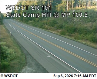 US 101 at MP 100.4: State Camp Hill live camera view