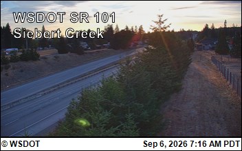 US 101 at MP 256: Siebert Creek live camera view