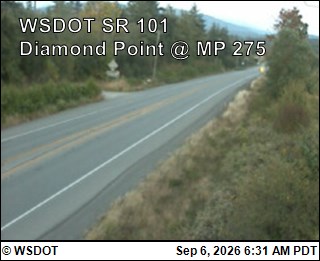 US 101 at MP 274.6: Diamond Point live camera view